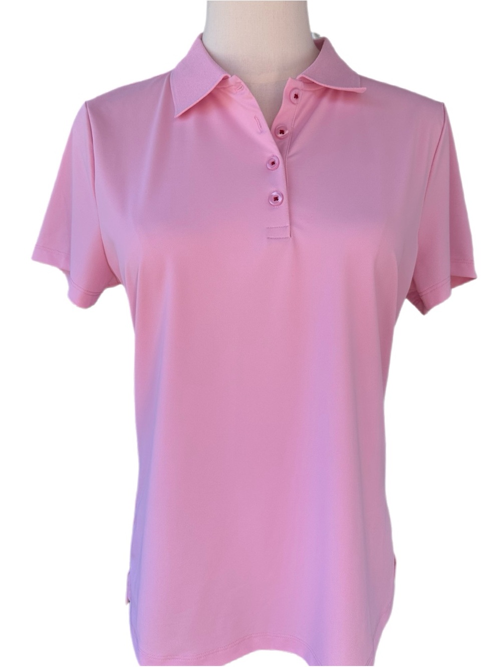 NWT Sun Day Red Sunnie PQ Performance Golf Polo Pink Size Small